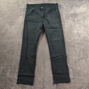 Levi's 513 Jeans Adult Mens 34x32 Black Straight Leg